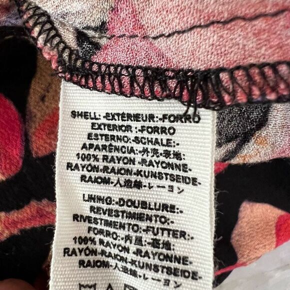 Free People Tegan Printed Long-Sleeve Mini Dress In Black Combo Size 4 - Picture 6 of 11